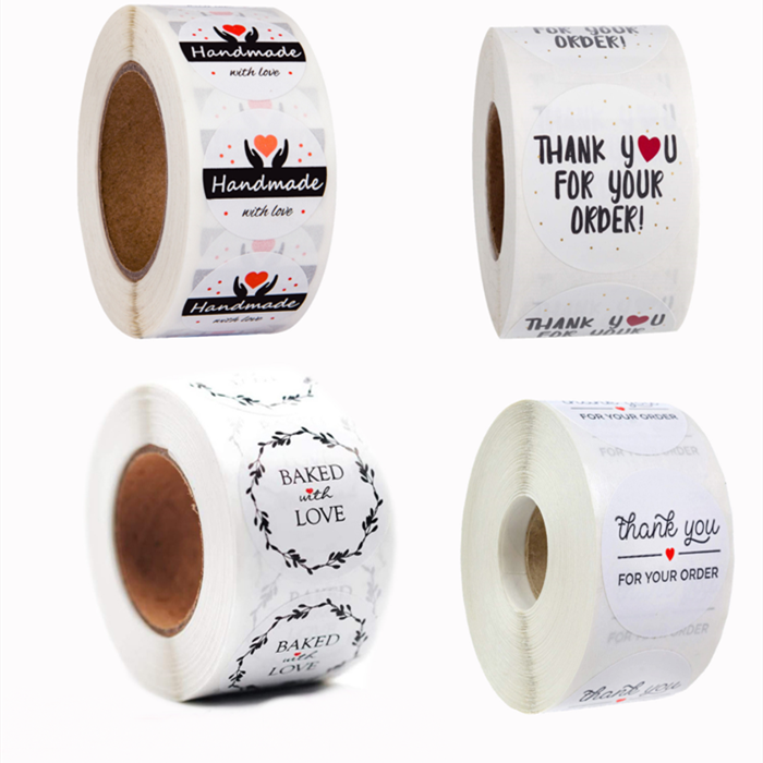 Thank you roll stickers